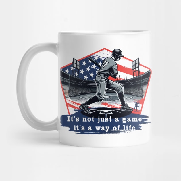 USA - American BASEBALL - It's not just a game, it's a way of life - color by ArtProjectShop